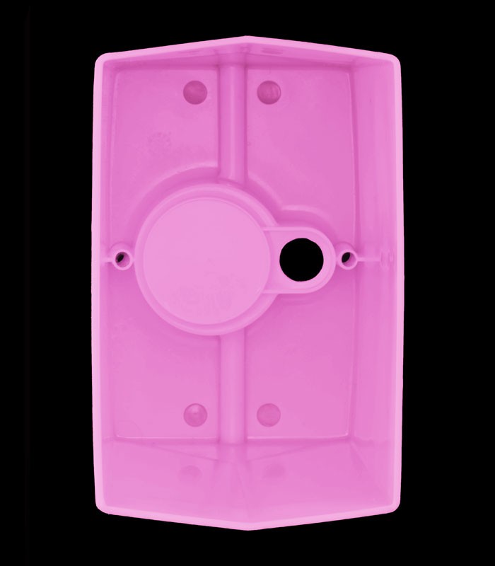 View looking inside Pink Luminary