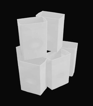 Set of 6 White Luminaries